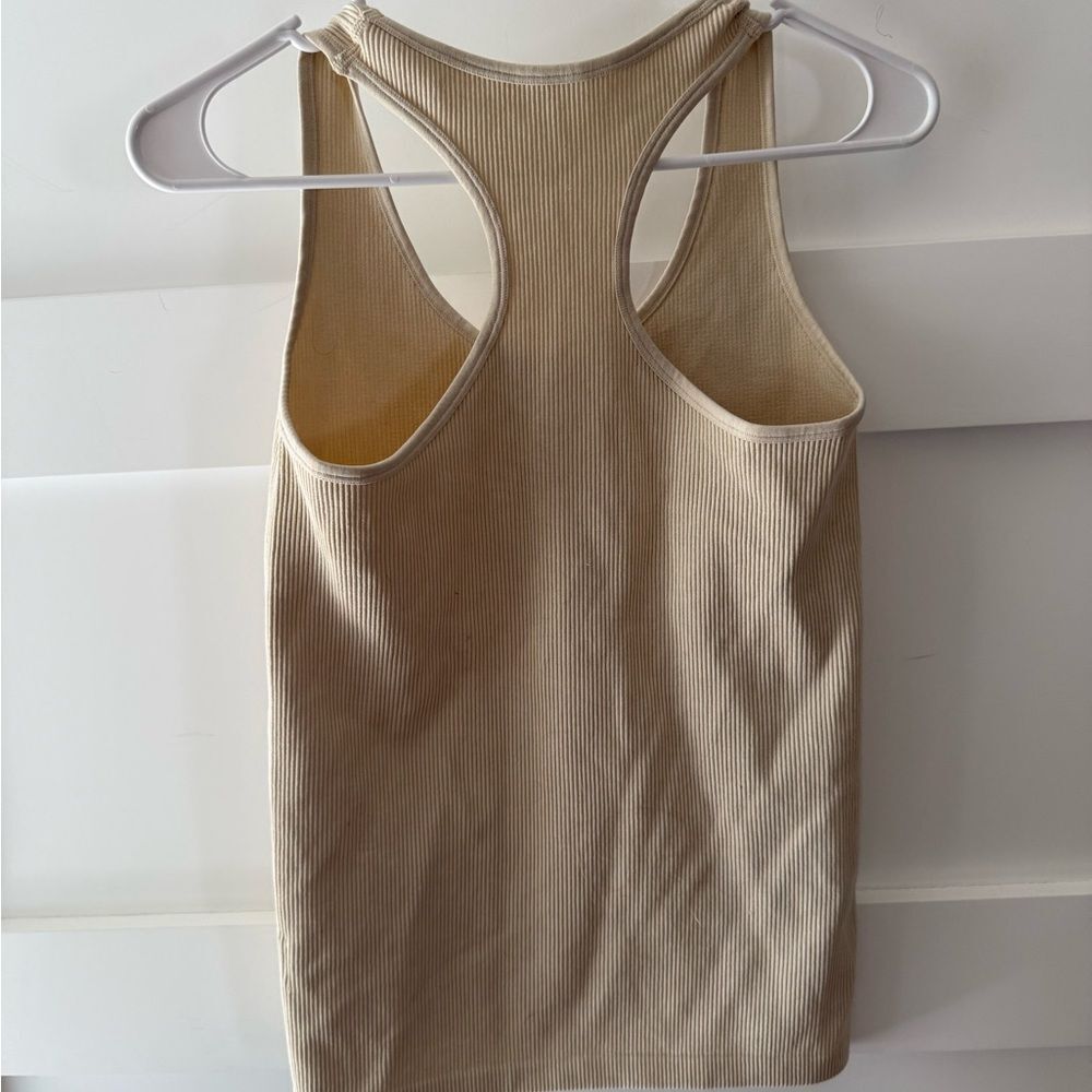 Mono B Ribbed Tank Top Cream Ribbed medium - Picture 6 of 8